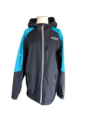Prime Unisex Water Resistant Rain Shell Jacket Delivery Driver Size S